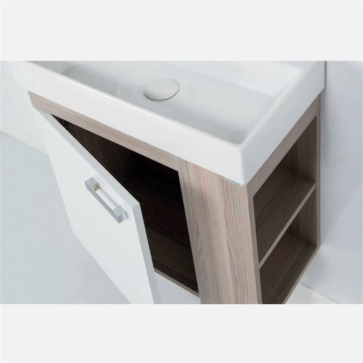 Livea Armada Meşe Beyaz Banyo Dolabı 55 cm