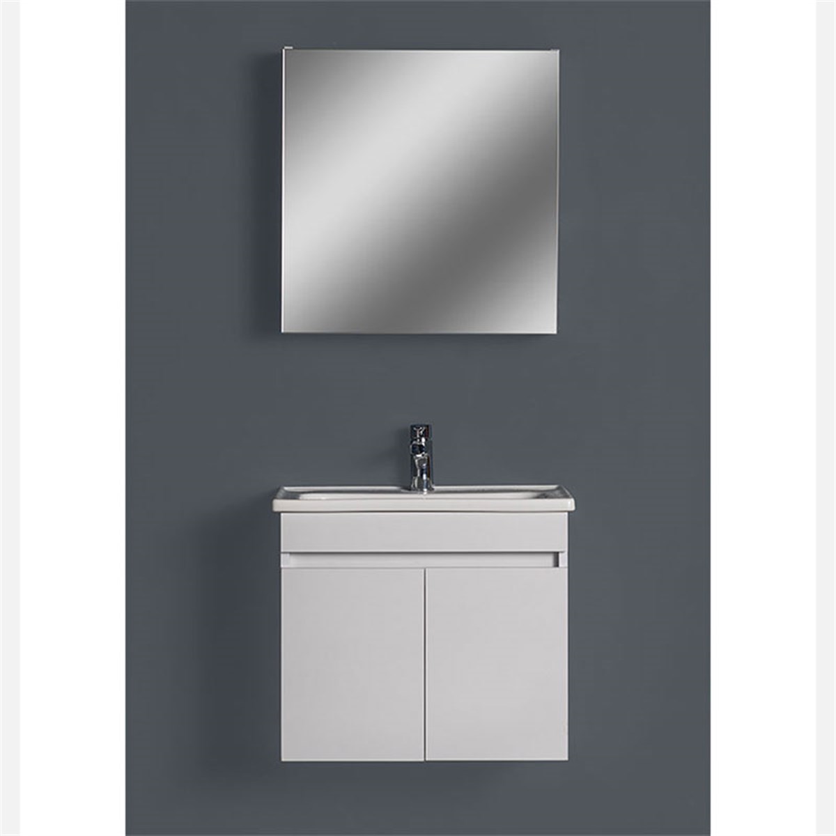 Livea Mare Beyaz Banyo Dolabı 60 cm