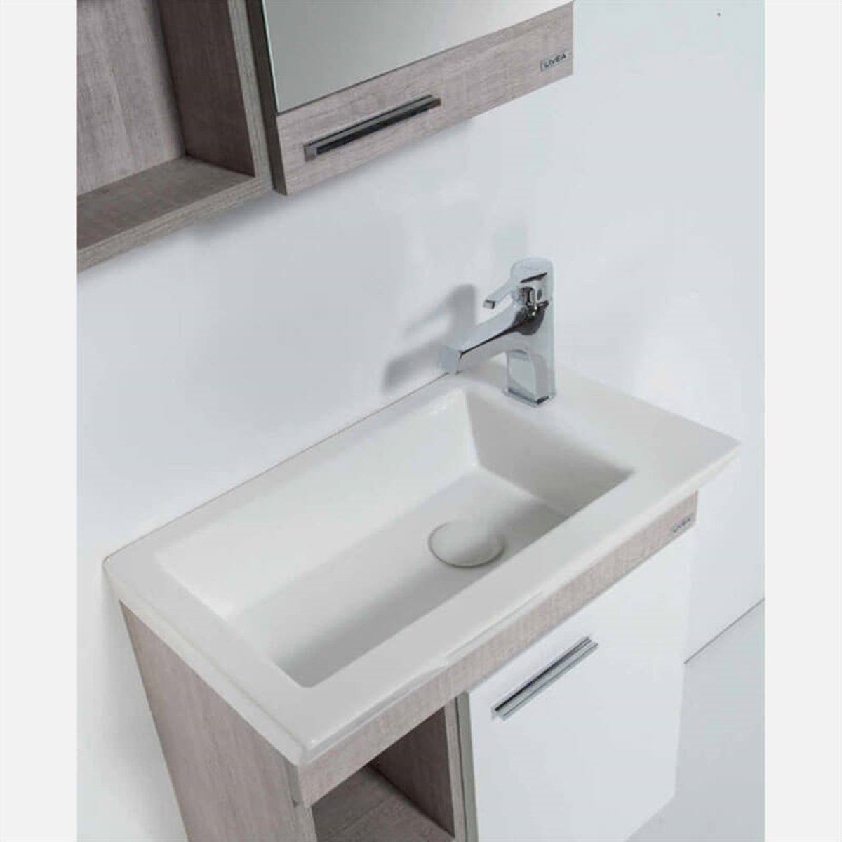 Livea Pino Açık Gri Banyo Dolabı 60 cm