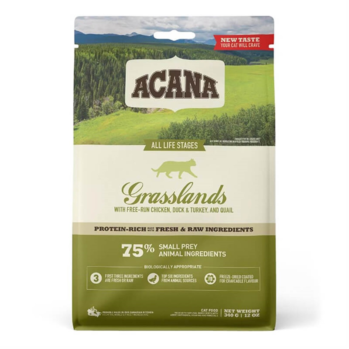 Acana Grasslands Kedi Maması 340 Gr