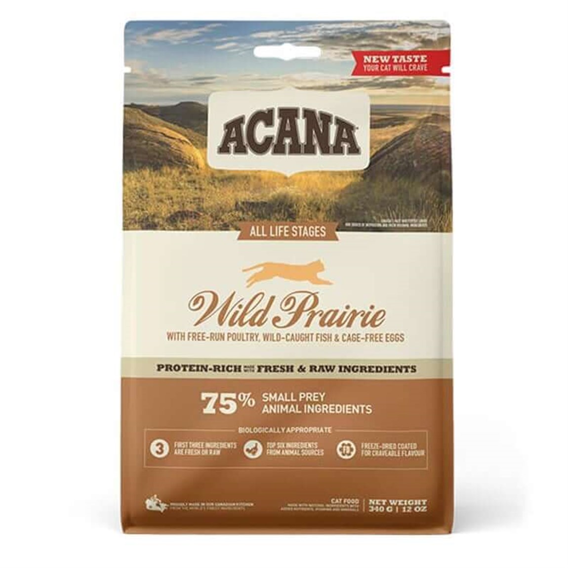 Acana Wild Prairie Tavuklu ve Balıklı Kedi Maması 340 Gr