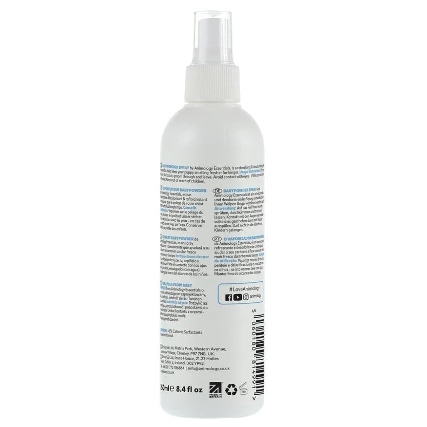 Animology Essentials Baby Powder Fragrance Spray 250ml