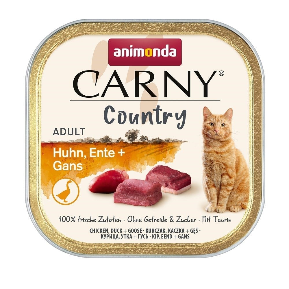 Animonda Carny Country Tavuklu Ördekli ve Kaz Etli Yetişkin Kedi Konservesi 100g