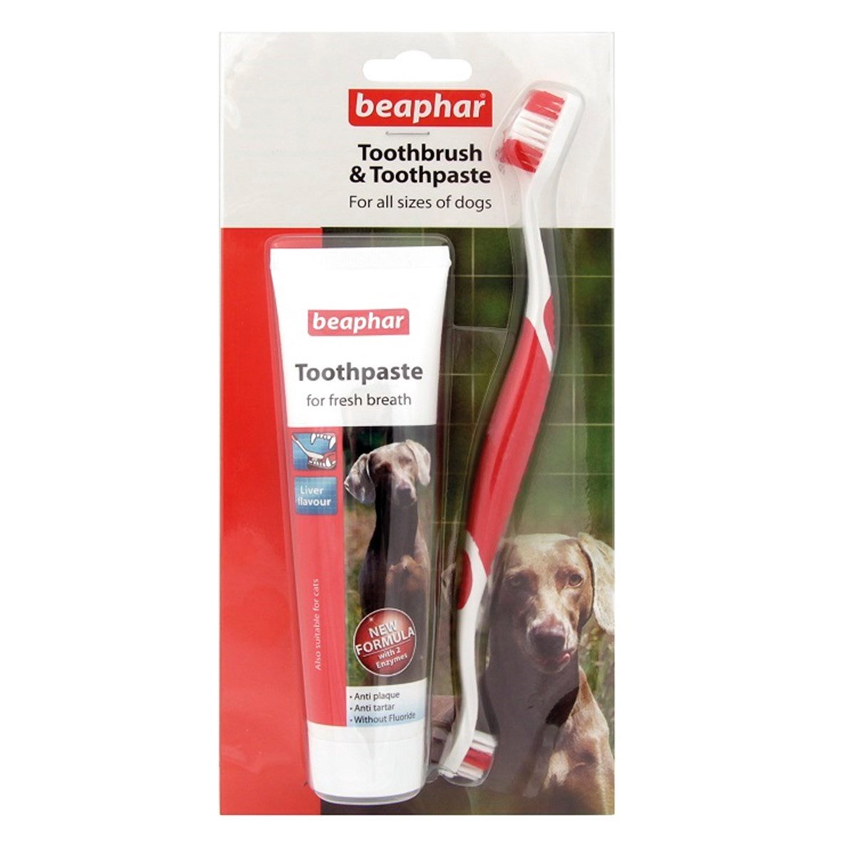 Beaphar Köpek Diş Fırçası ve Diş Macunu Seti