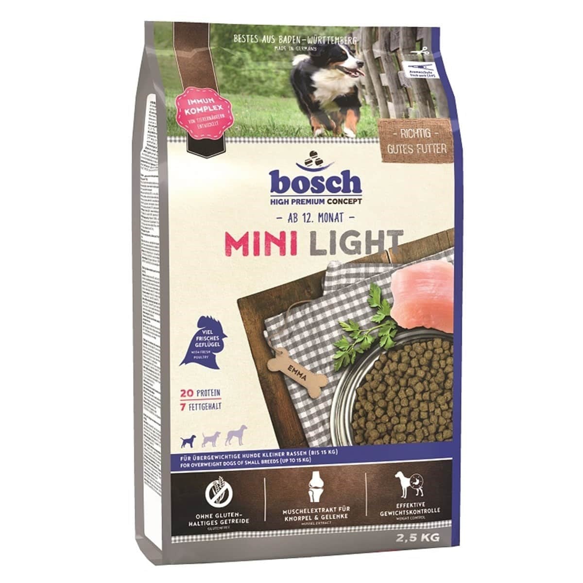 Bosch Mini Light Küçük Irk Köpek Maması 2,5 kg
