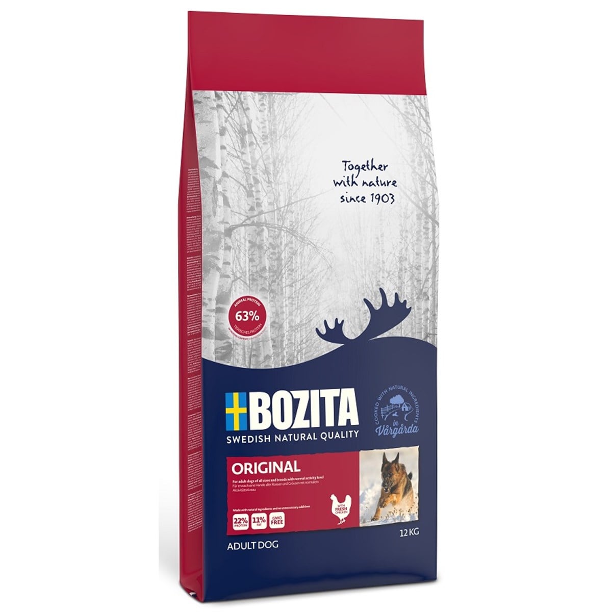 Bozita Tavuk Etli Buğdaysız Orjinal Yetişkin Köpek Maması 12,5 kg