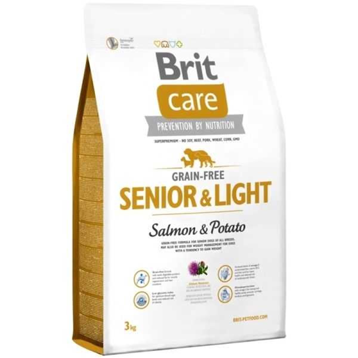 Brit Care Light Tahılsız Somonlu Patatesli Yaşlı Köpek Maması 3 Kg