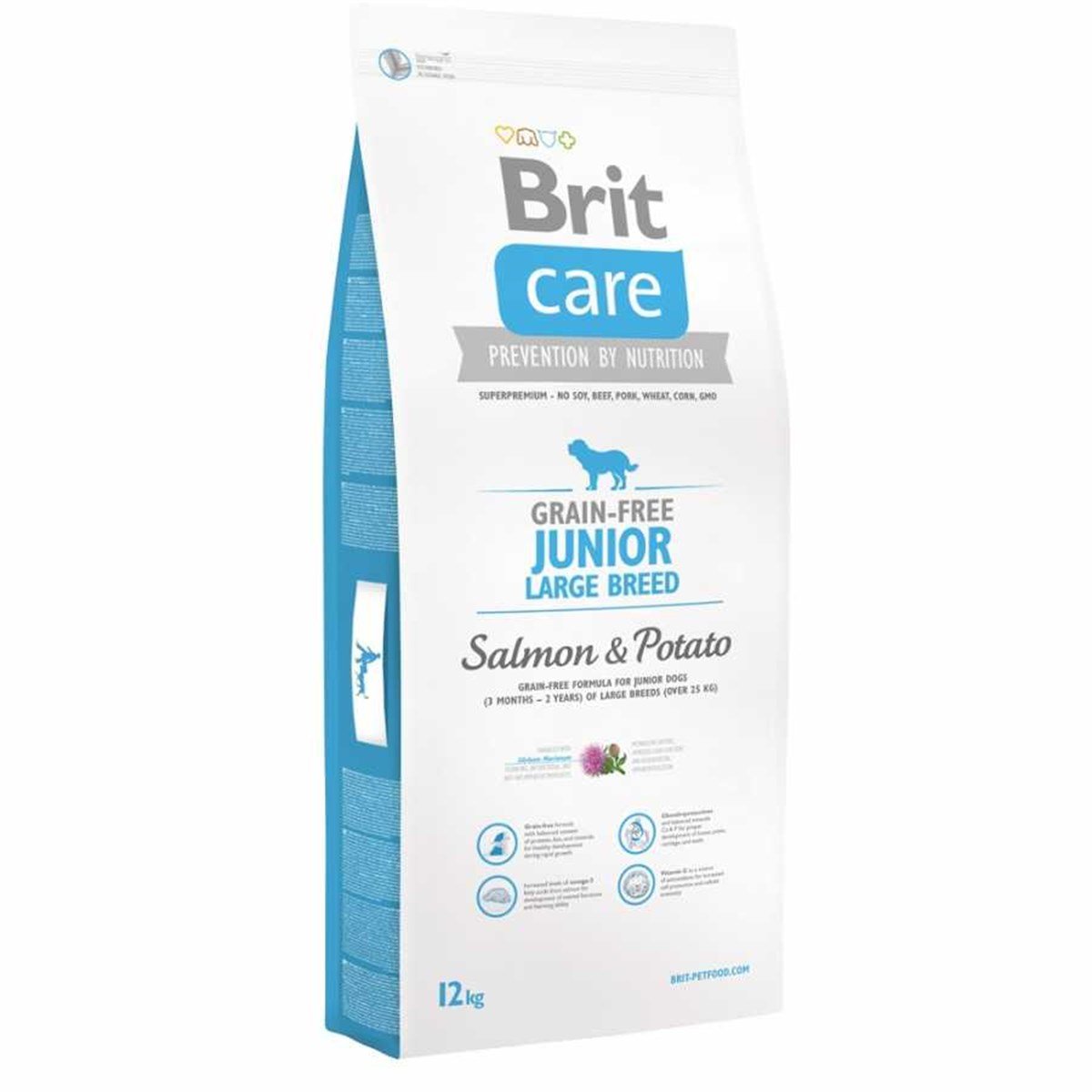 Brit Care Somonlu Patatesli Tahılsız Büyük Irk Yavru Köpek Maması 12Kg