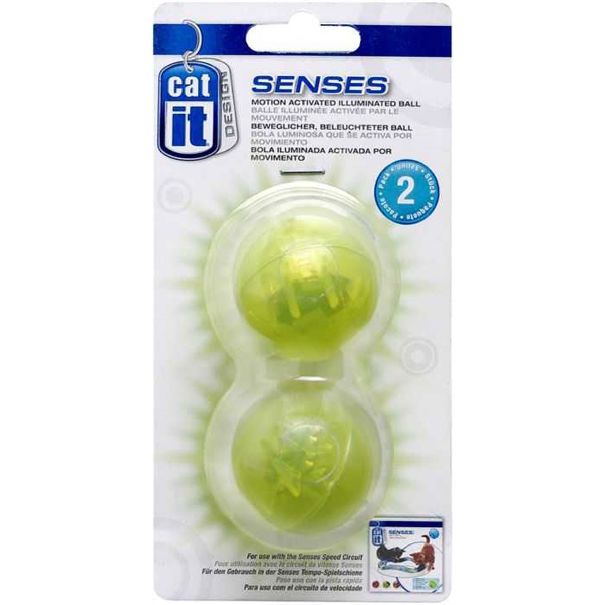 Cat It Senses Işıklı Kedi Oyun Topu 2 Adet