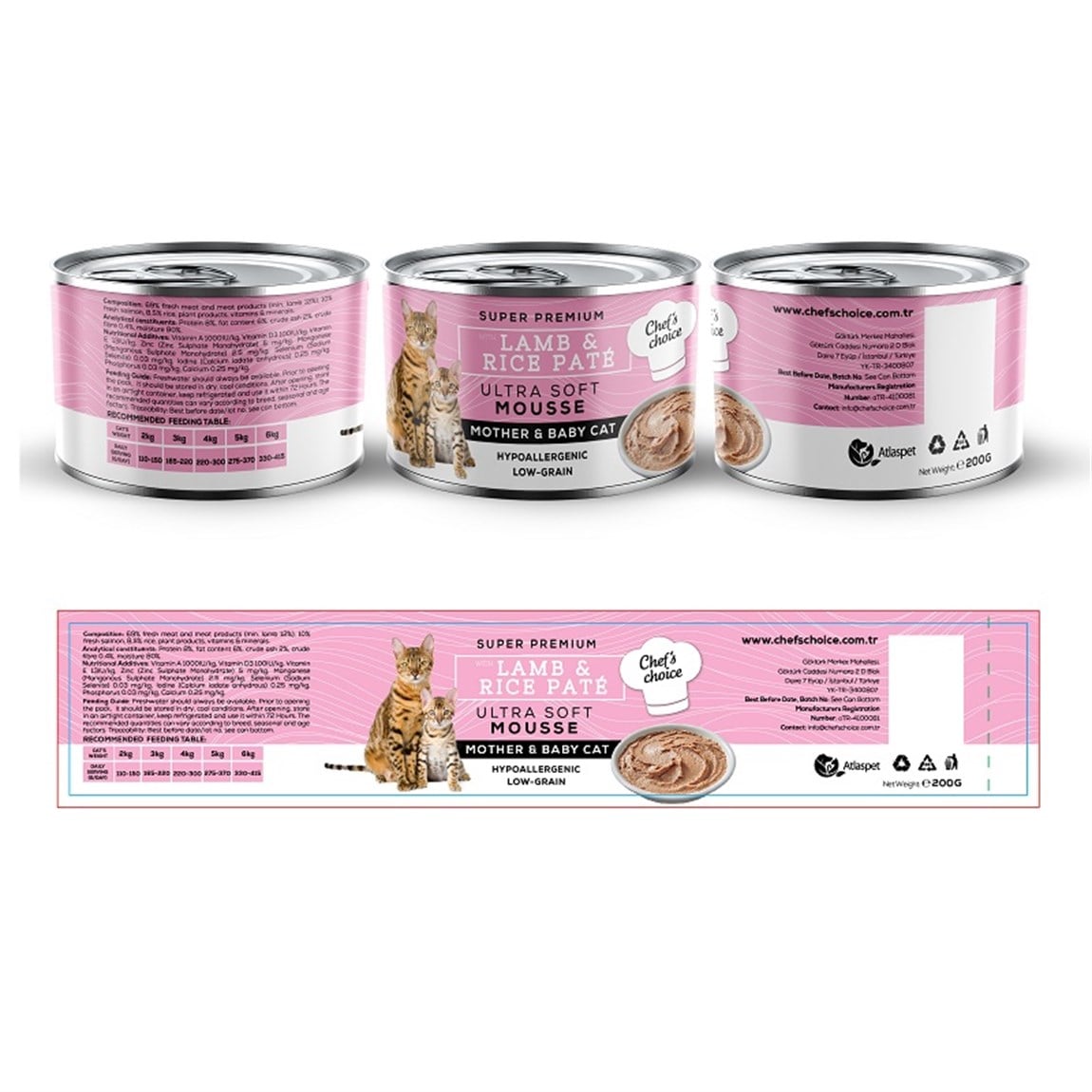 Chefs Choice Mother & Babycat Yavru Kedi Konsreve Maması 400 Gr