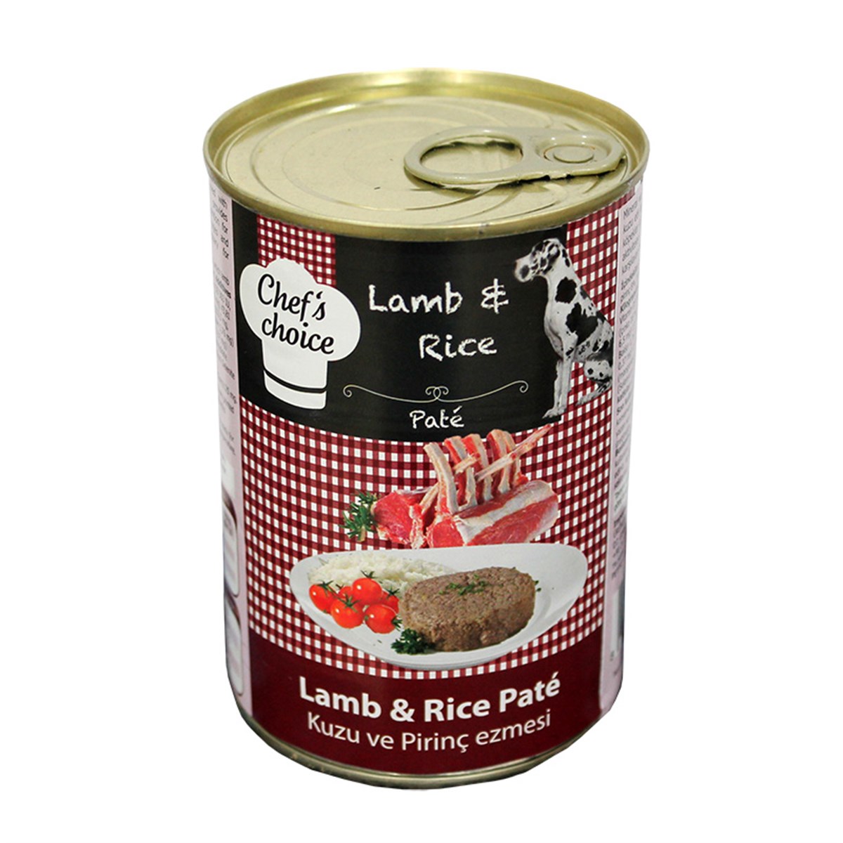 ChefsChoice Kuzulu Pirinçli Ezme Köpek Konseve Maması 400 Gr