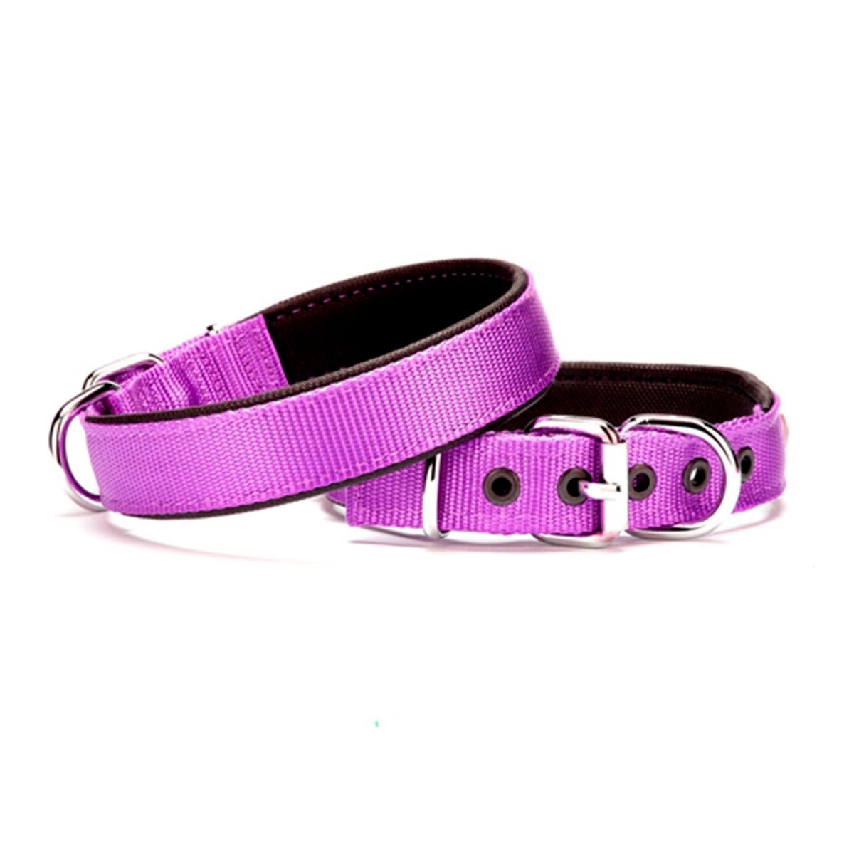 Doggie Comfort Sade Dokuma Boyun Tasması 45 Cm Mor