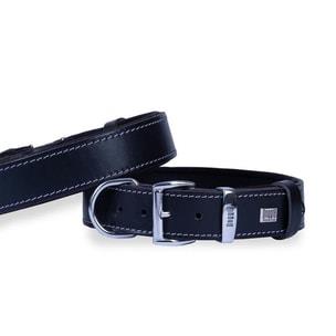 Doggie Konfor Deri Köpek Boyun Tasması 3,5x52-60cm - Black
