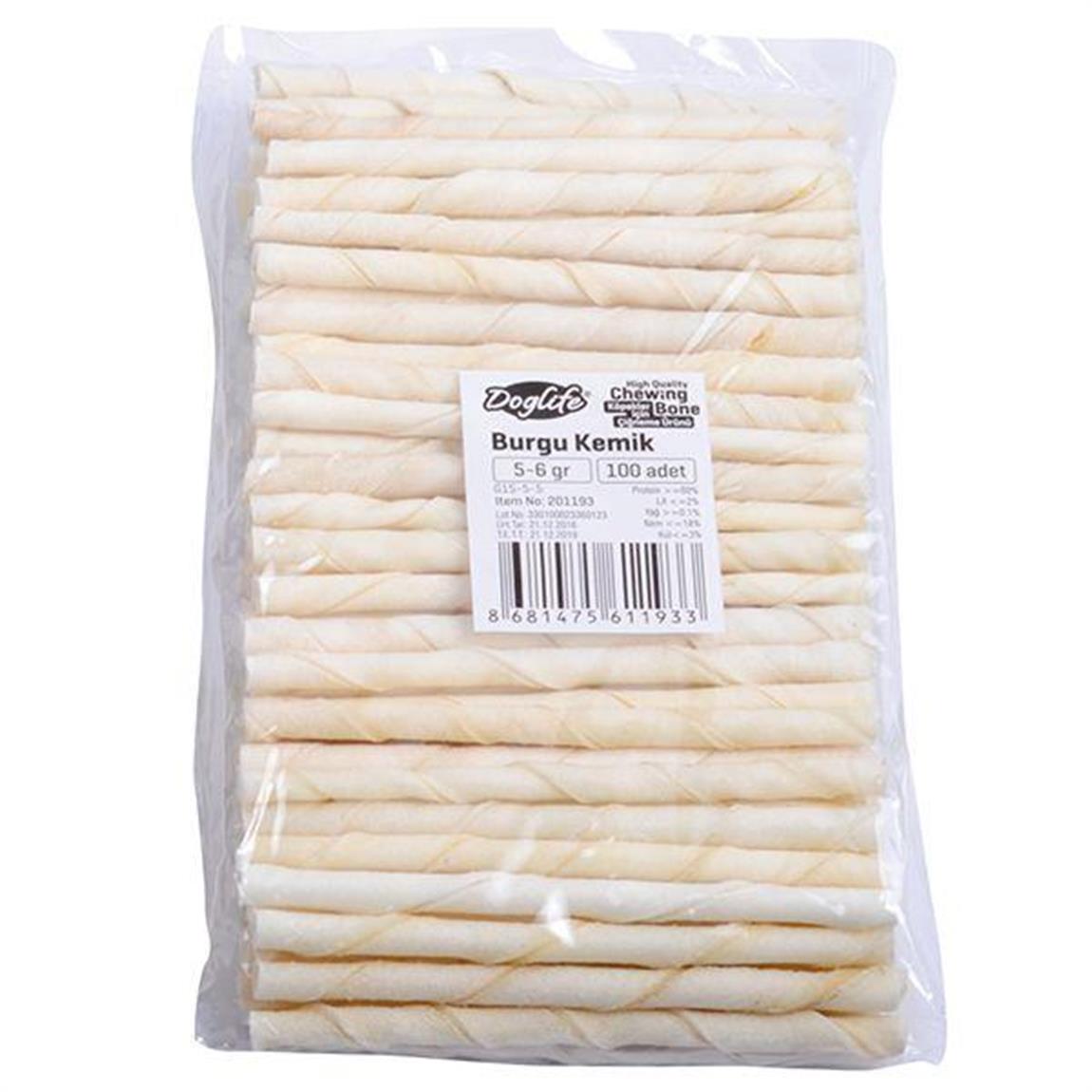 Doglife White Burgu Çubuk 5-6 Gr 100lü Paket