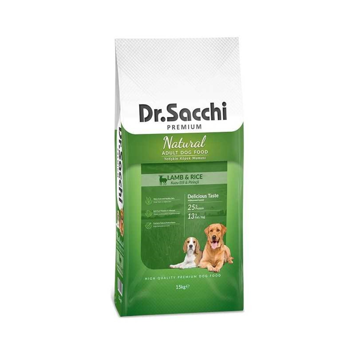 Dr.Sacchi Lamb&Rice Yetişkin Köpek Maması 15kg