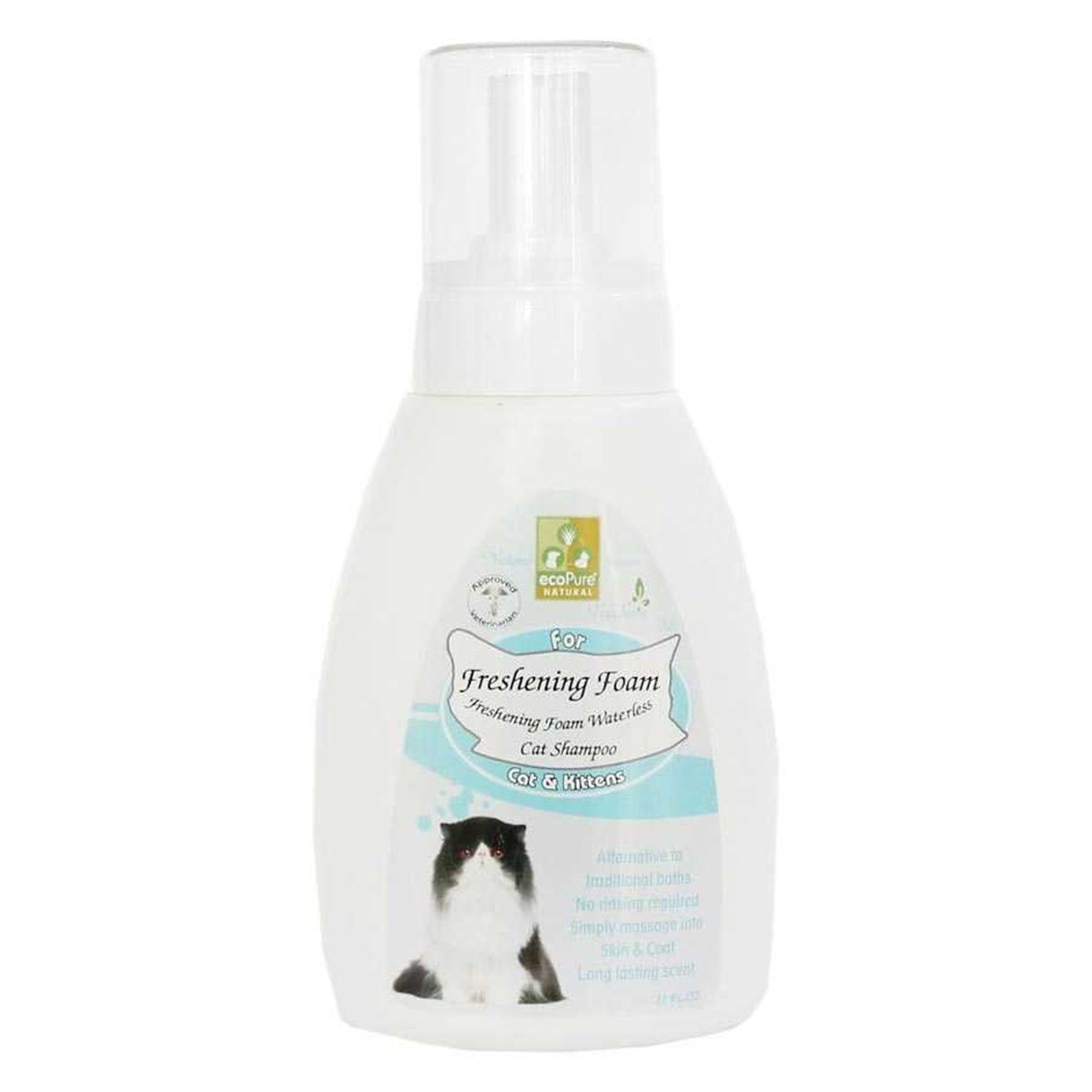 Ecopure Kediler İçin Temizleyici Köpük 11Oz