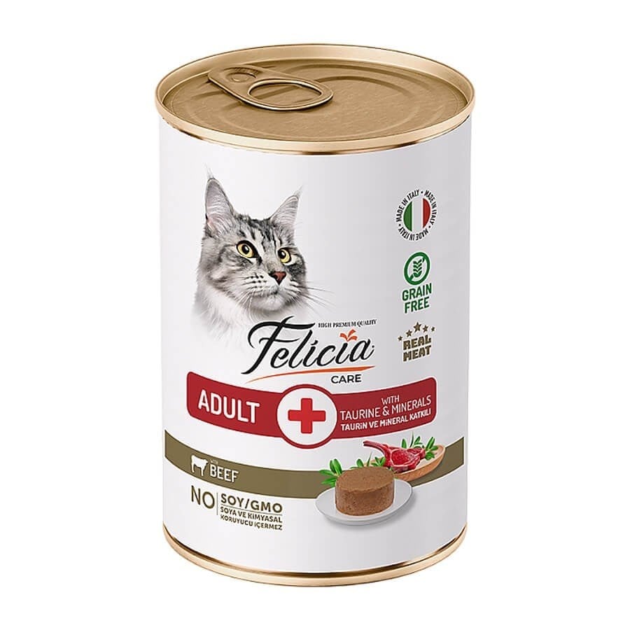 Felicia Yetişkin Tahılsız Biftekli Kedi Konserve 400 Gr