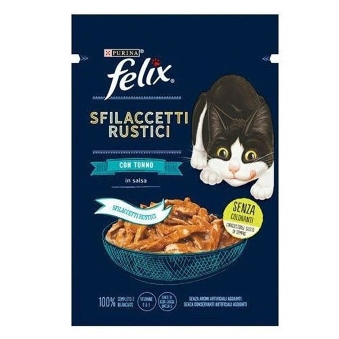 Felix Lezzetli Et Dilimleri Sos İçinde Ton Balıklı Kedi Konservesi 80gr