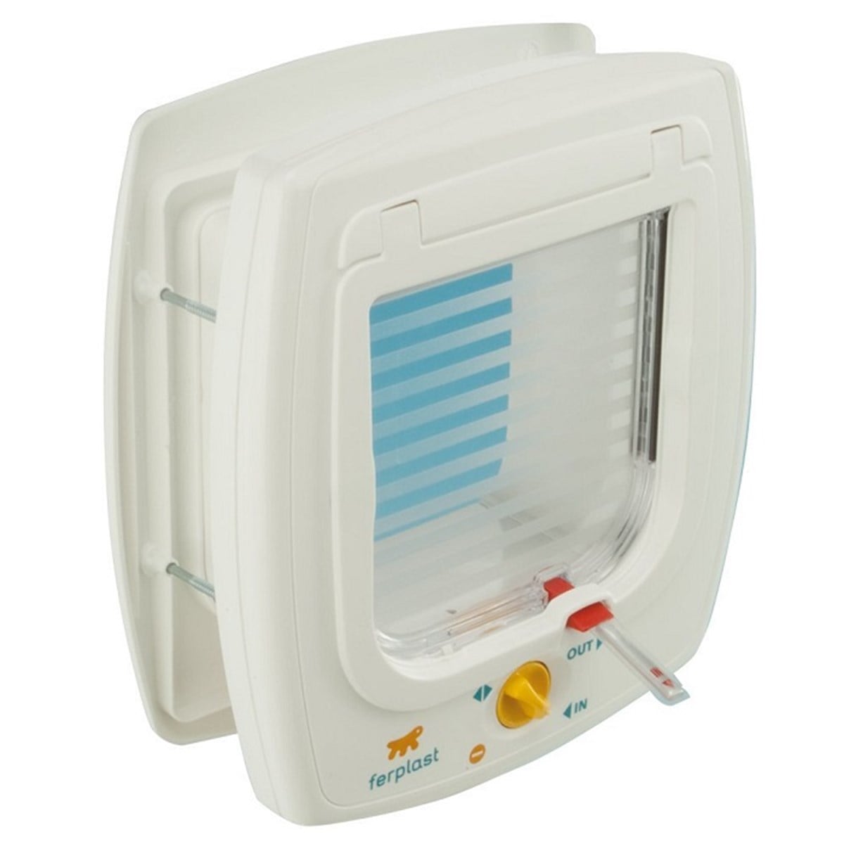 Ferplast Beyaz Swing 7 Manyetik Kedi Kapısı iç 13.5 x 13.7 Cm