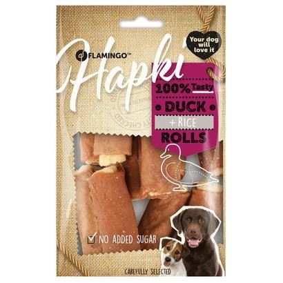 Flamingo Hapki Pirinç Puro Şekilli Ördekli Köpek Ödül Maması 85GR