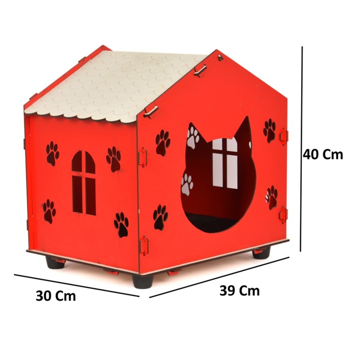 Flip Pet Ahşap Kedi Yuvası