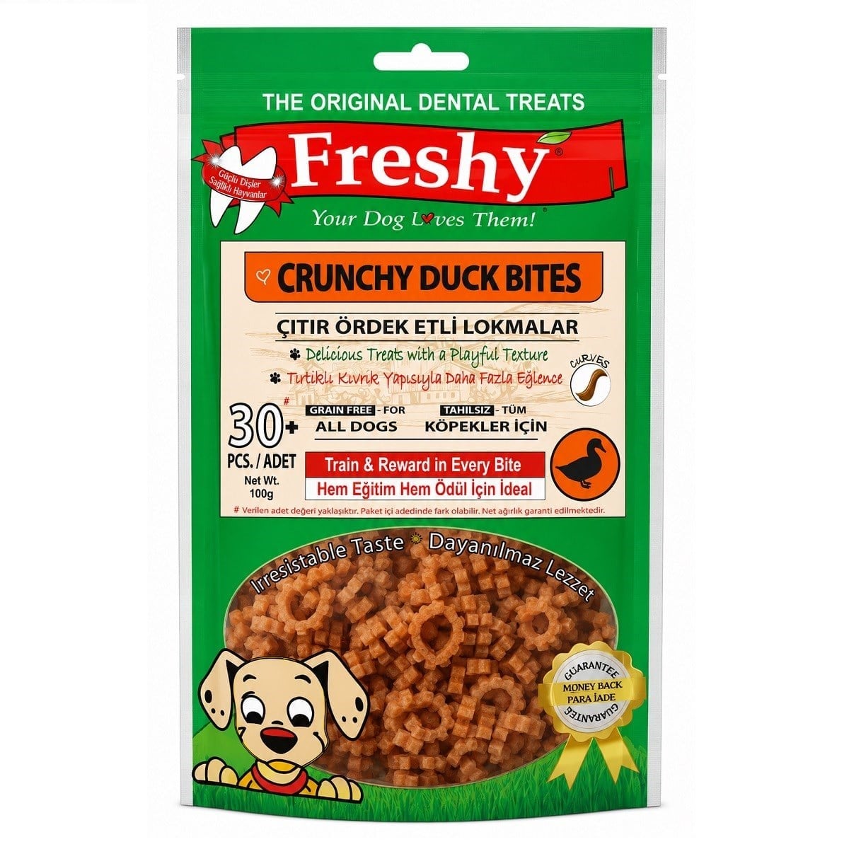 Freshy Çıtır Ördek Lokmaları  Köpek Ödülü 30 Adet