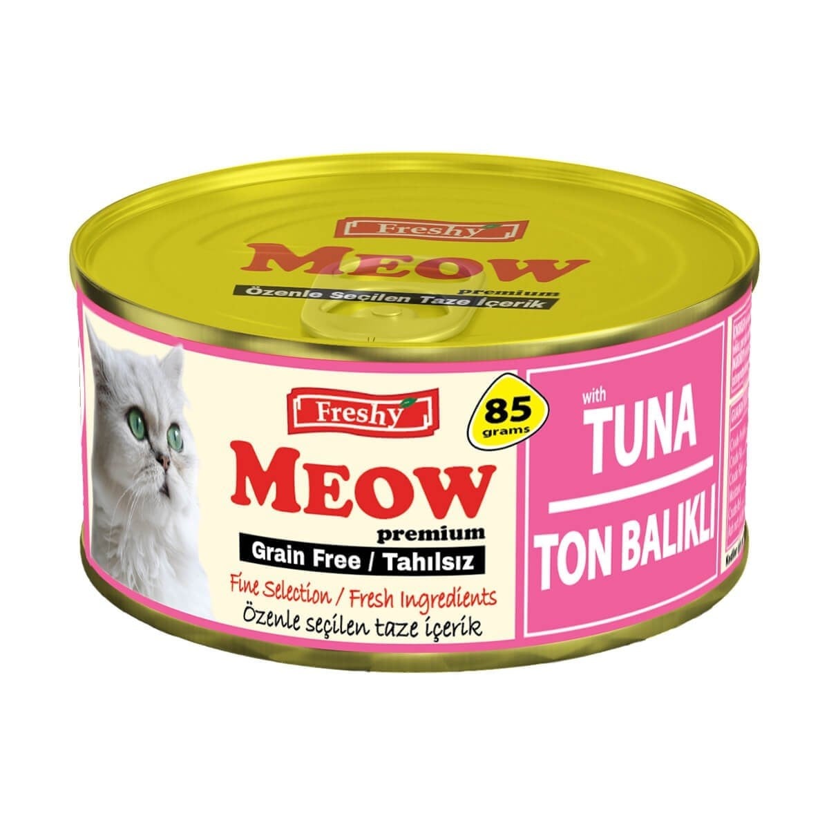 Freshy Meow Ton Balıklı Pate Tahılsız Kedi Konservesi 85gr