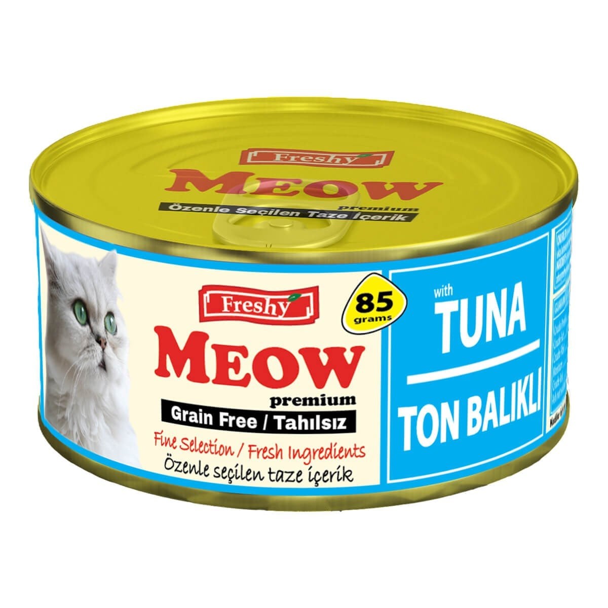Freshy Meow Ton Balıklı Sos İçinde Tahılsız Kedi Konservesi 85gr