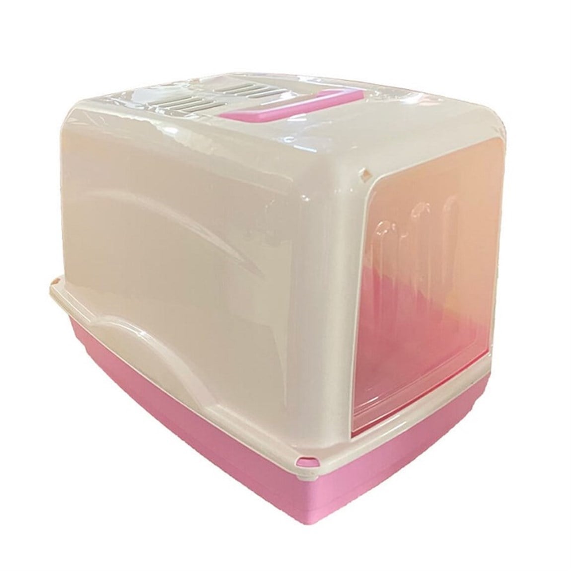 Georplast Kapalı Filtreli Kedi Tuvaleti Pembe
