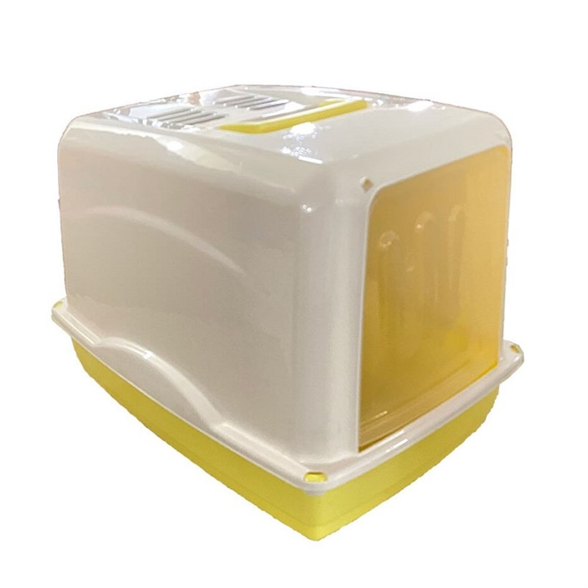 Georplast Kapalı Filtreli Kedi Tuvaleti Sarı