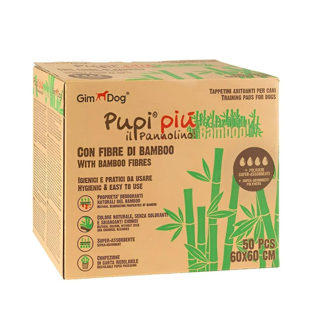Gimborn Bamboo Köpek Çiş Pedi 50li - 60 X 60 Cm