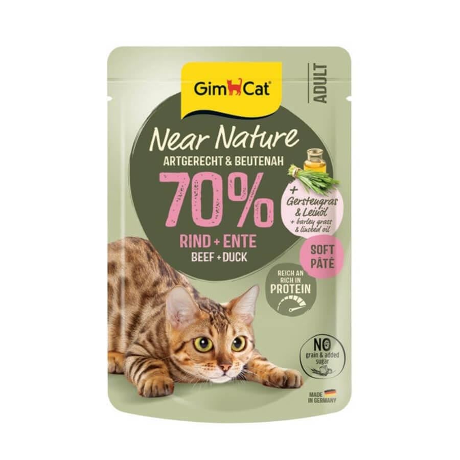 GimCat Near Nature Sığır Etli & Ördekli 85 Gr