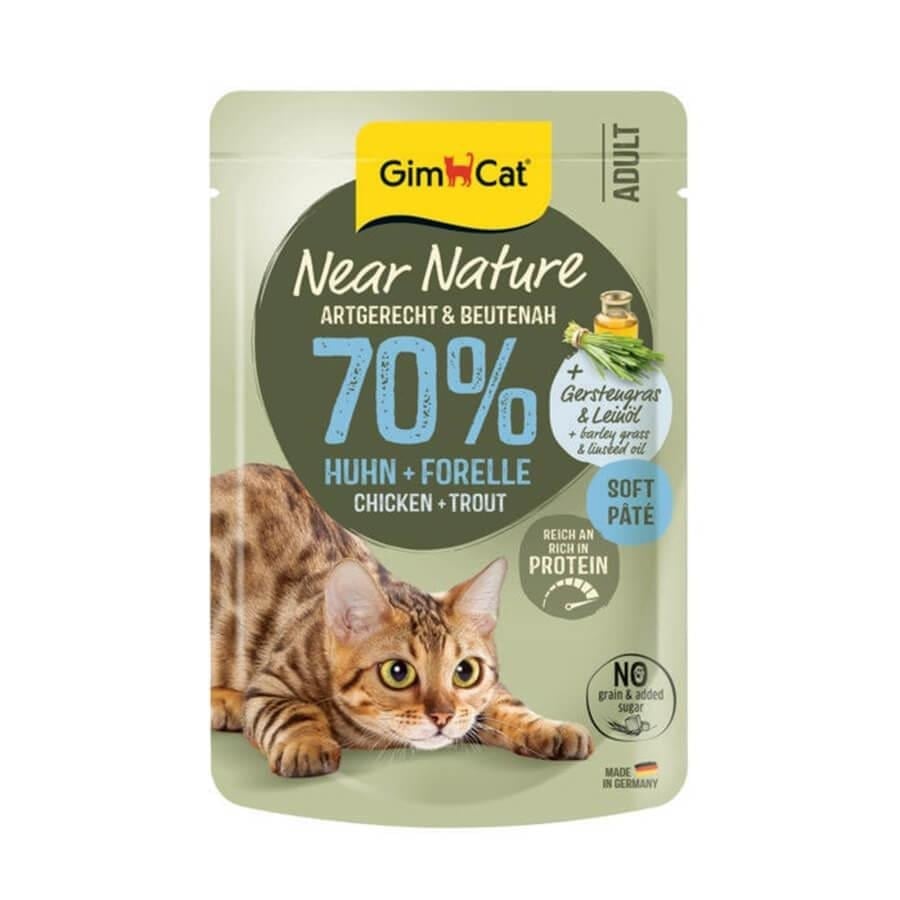 GimCat Near Nature Tavuklu & Alabalıklı 85 Gr
