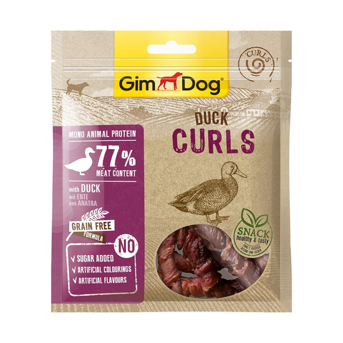 Gimdog Curls Ördekli Burgu Köpek Ödülü 55 gr