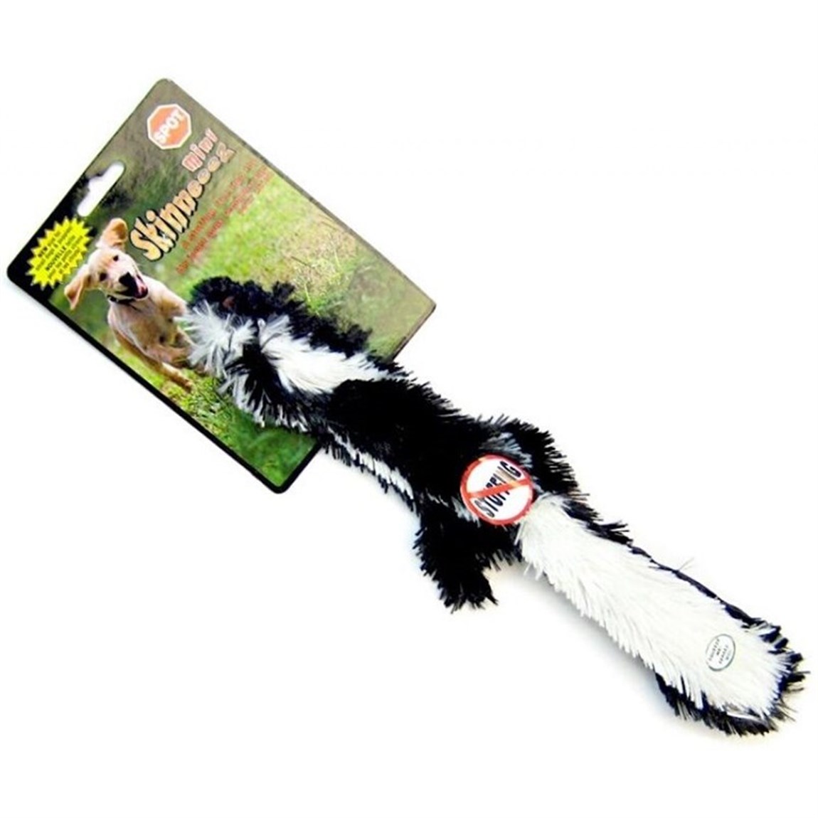GimDog Skınneeez Siyah Gelincik Peluş Köpek Oyuncağı
