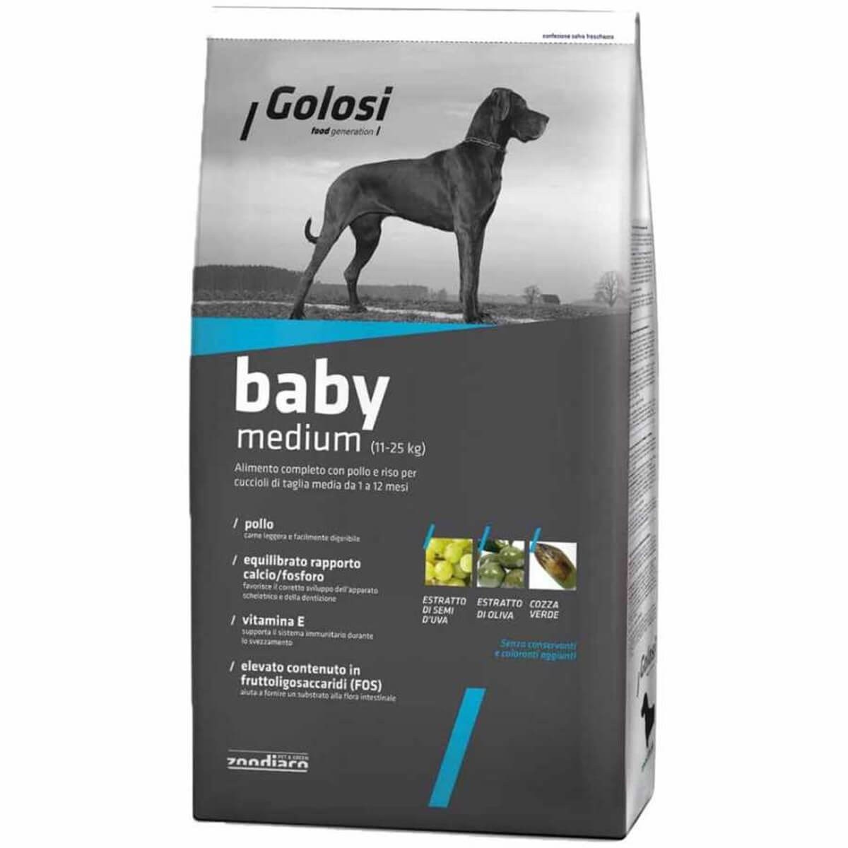 Golosi Baby Medium orta Irk Yavru Köpek Maması 12 Kg