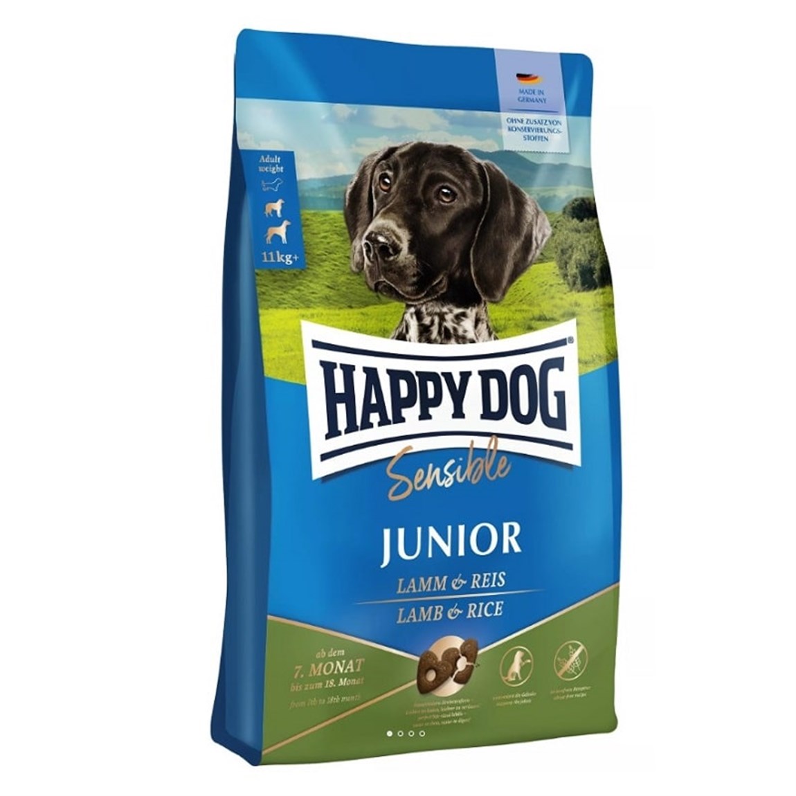 Happy Dog Junior Kuzulu Pirinçli Yavru Köpek Maması 10 kg
