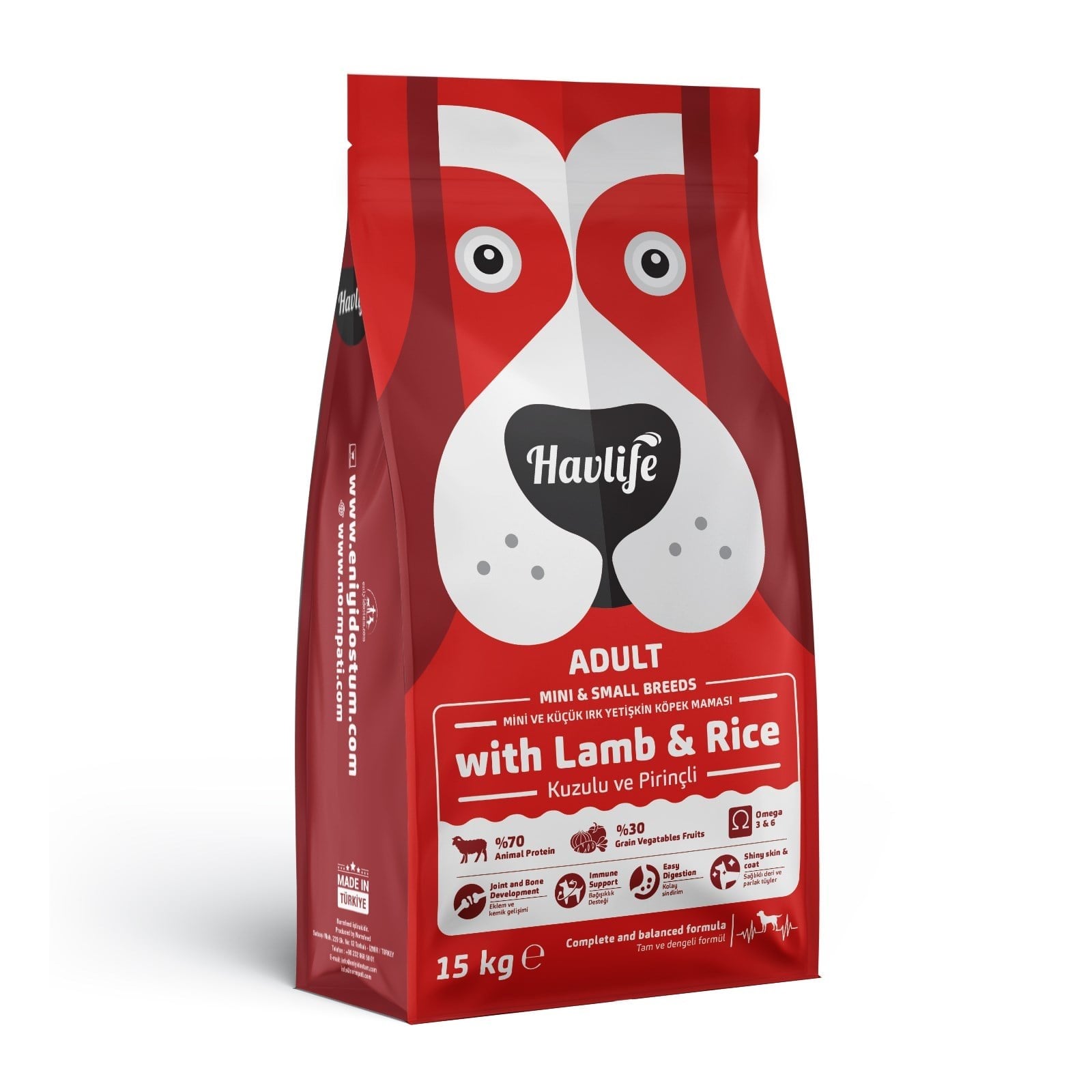 Havlife Kuzulu Mini & Small Yetişkin Köpek Maması 3 Kg