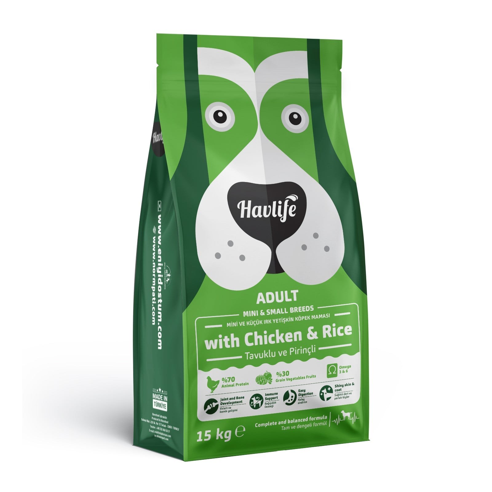 Havlife Tavuklu Mini & Small Yetişkin Köpek Maması 3 Kg