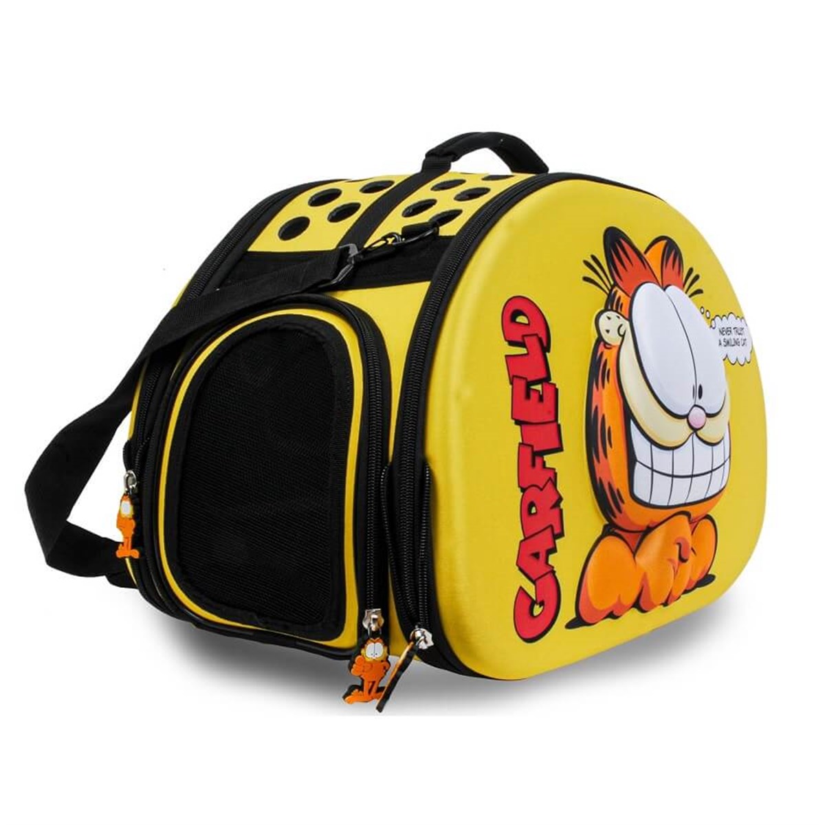 Hello Kitty Eva Kabartmalı Sarı Kedi Taşıma Çantası