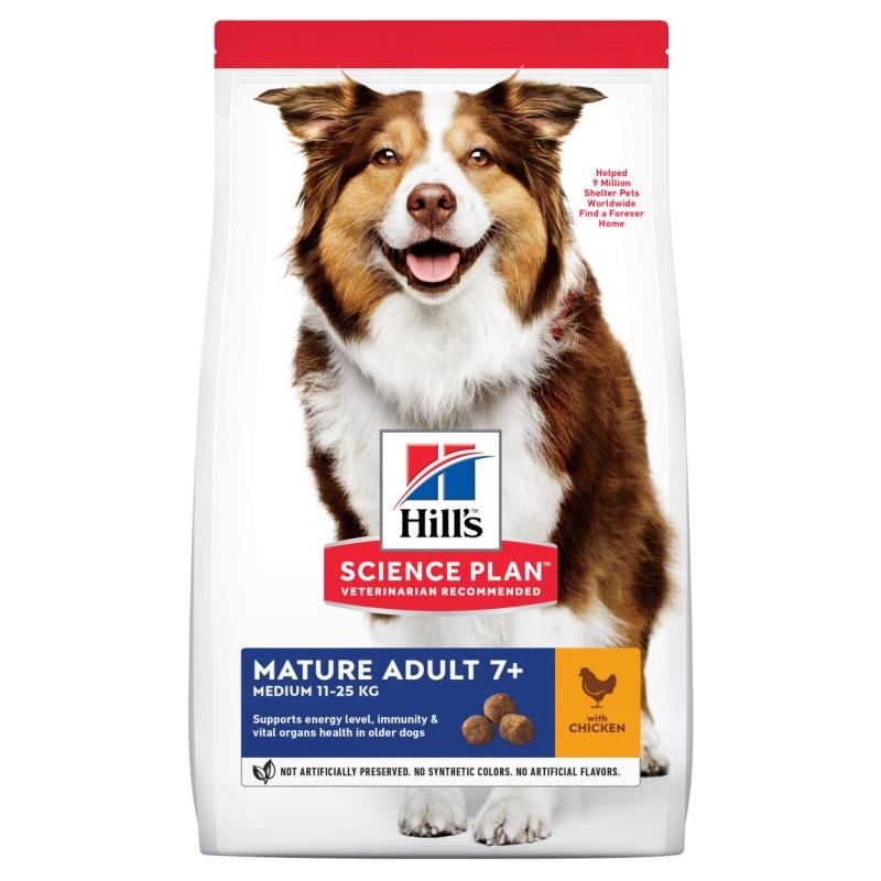 Hills Active Mature +7 Tavuklu Yaşlı Kuru Köpek Maması 2.5 Kg
