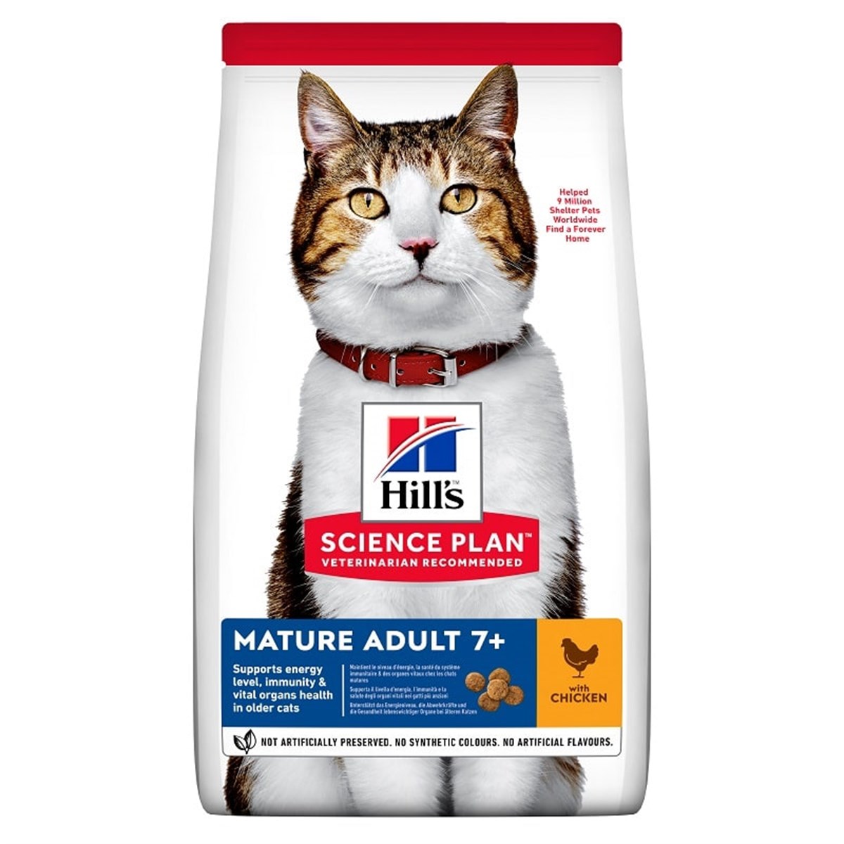 Hills Feline Mature Adult +7 Tavuklu Yaşlı Kuru Kedi Maması 1.5 Kg