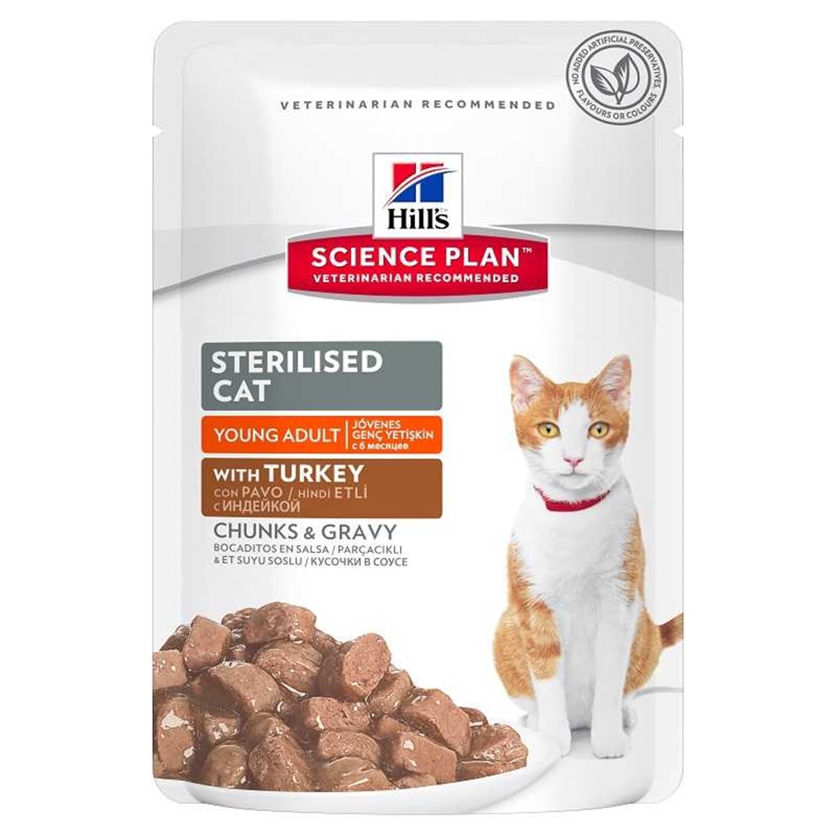 Hills Tunder Chunks İn Gravy Hindili Kısır Kedi Konservesi 85 Gr