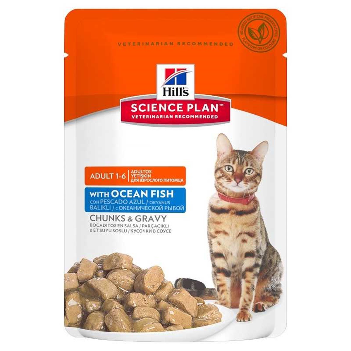 Hills Tunder Chunks İn Gravy Okyanus Balıklı Kedi Konservesi 85 Gr