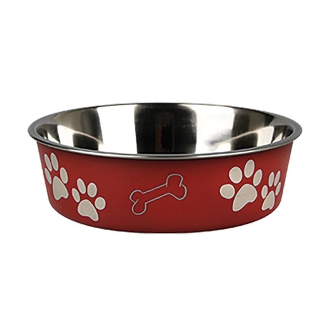 Karlie Bella Kaymaz Tabanlı Köpek Mama Kabı  21 Cm Kırmızı
