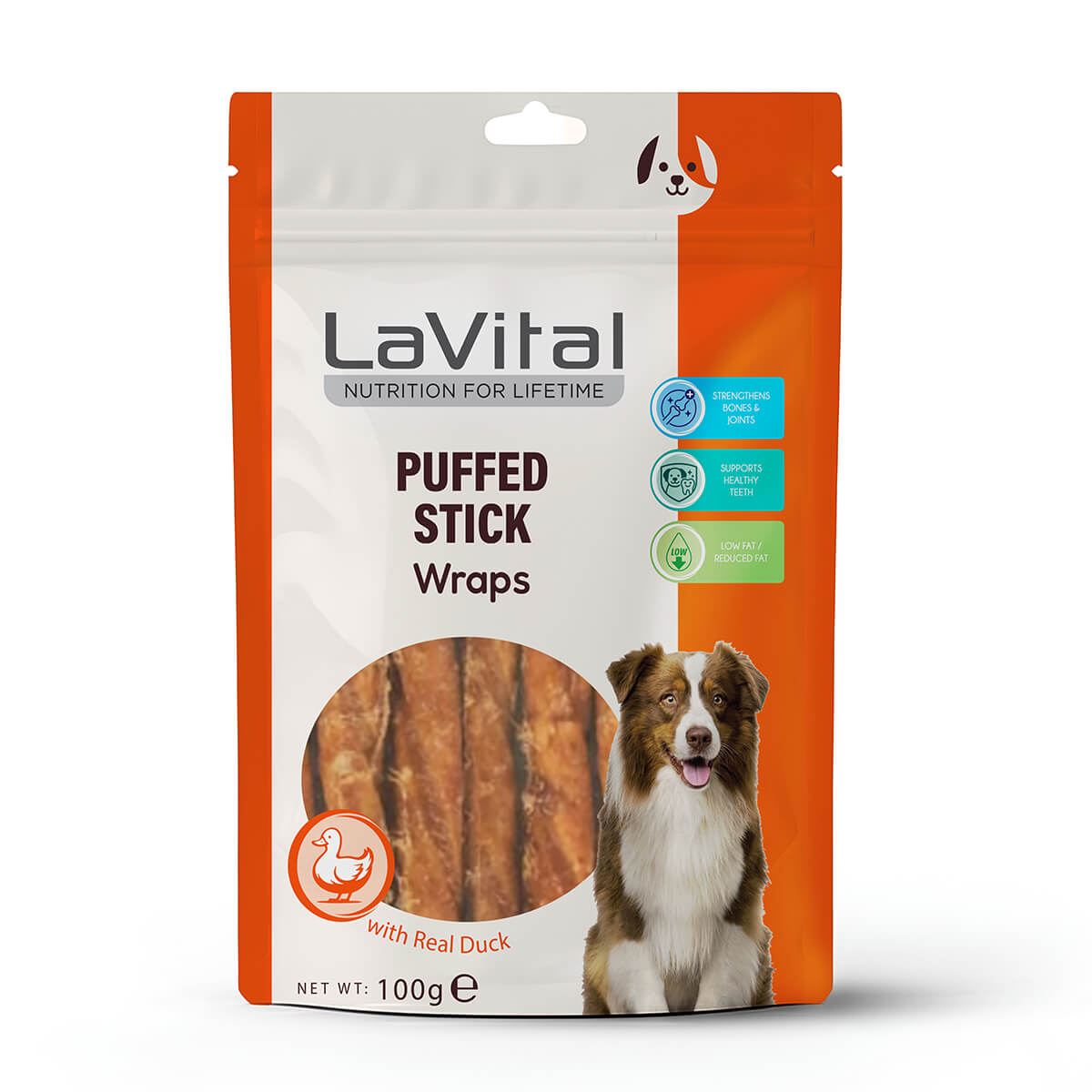 LaVital Ördek Eti Sarılı Dolgulu Çubuk 100g