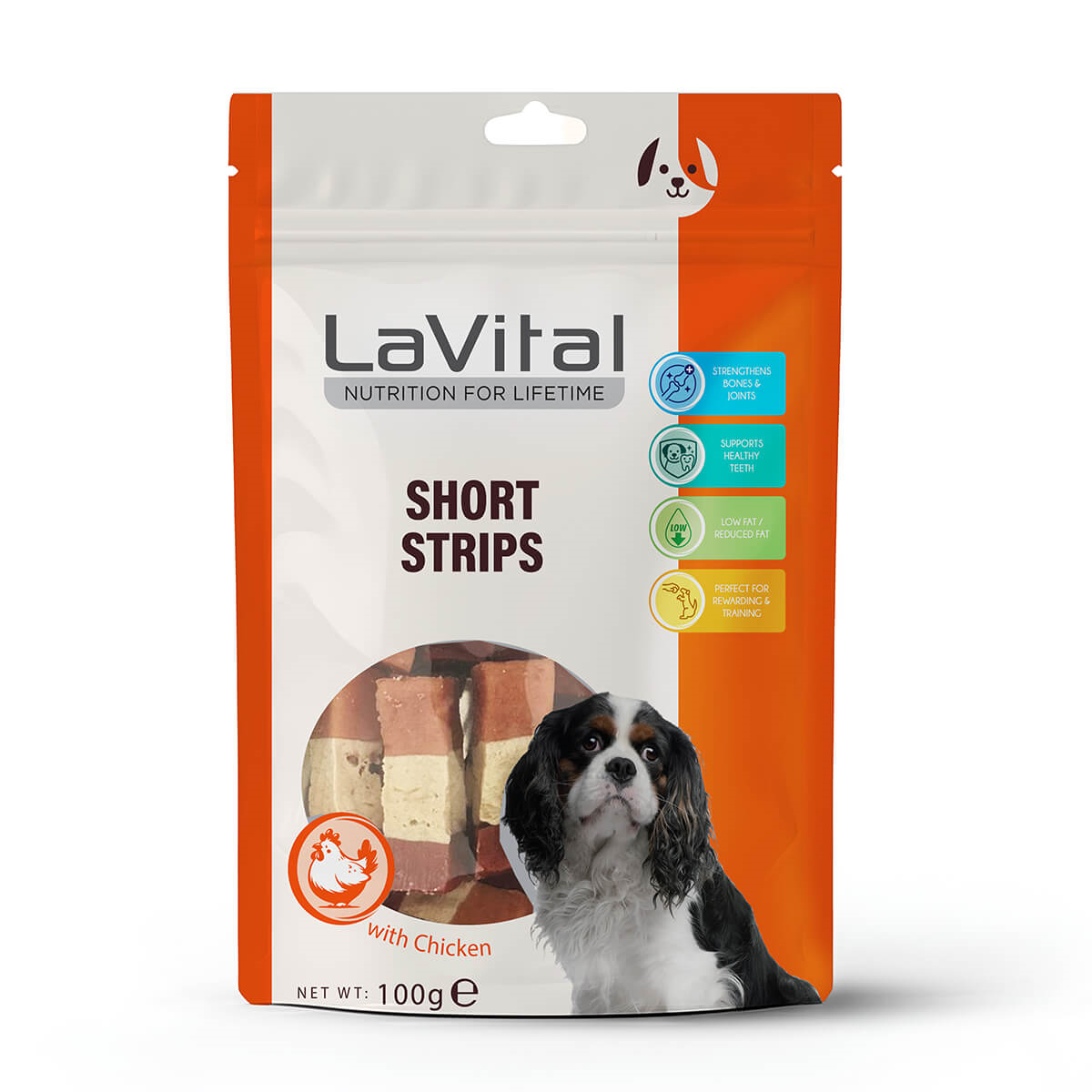 LaVital Tavuk,Ördek ve Morina Balıklı Köpek Ödülü 100g
