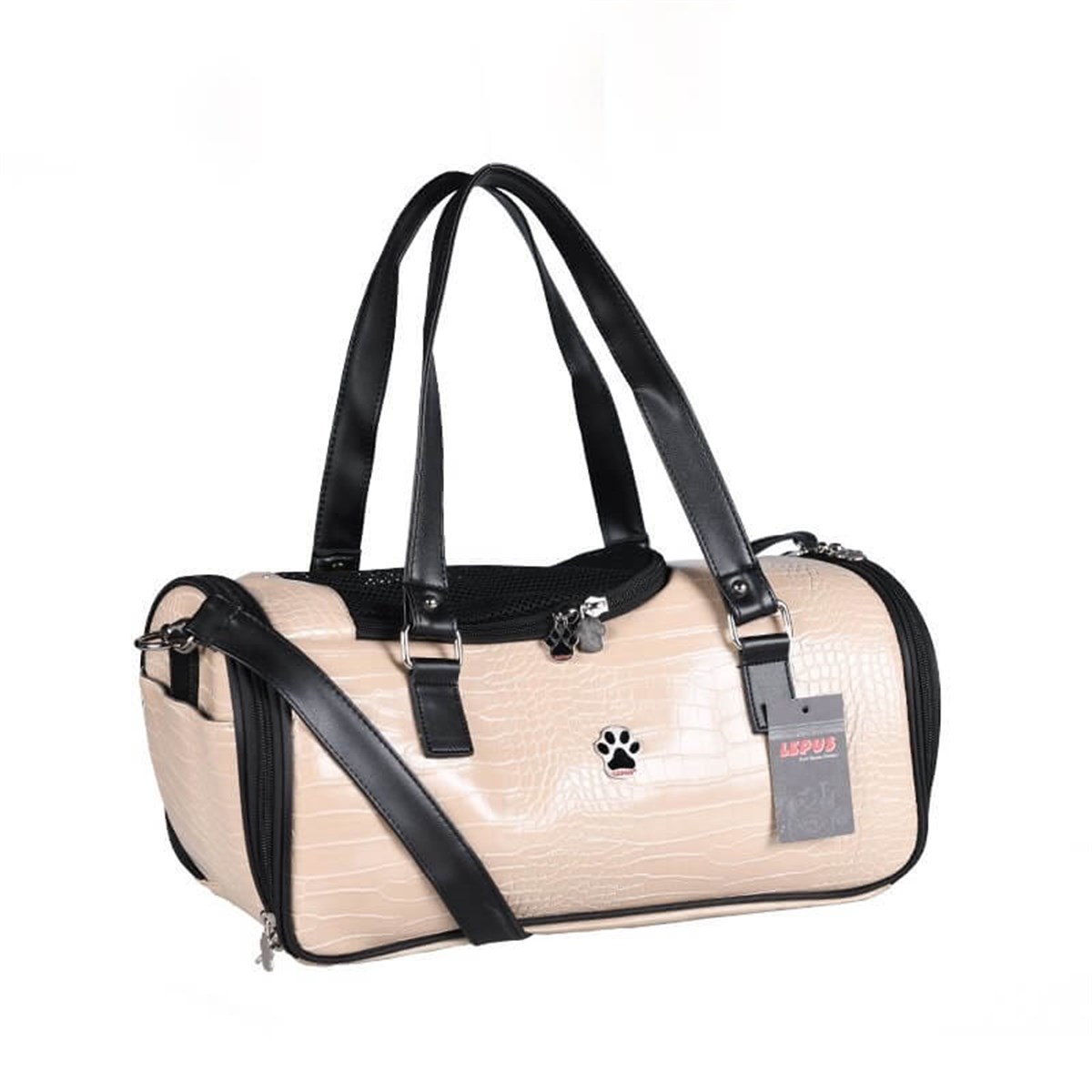 Lepus Duffle Bag Bej Kedi Köpek Taşıma Çantası