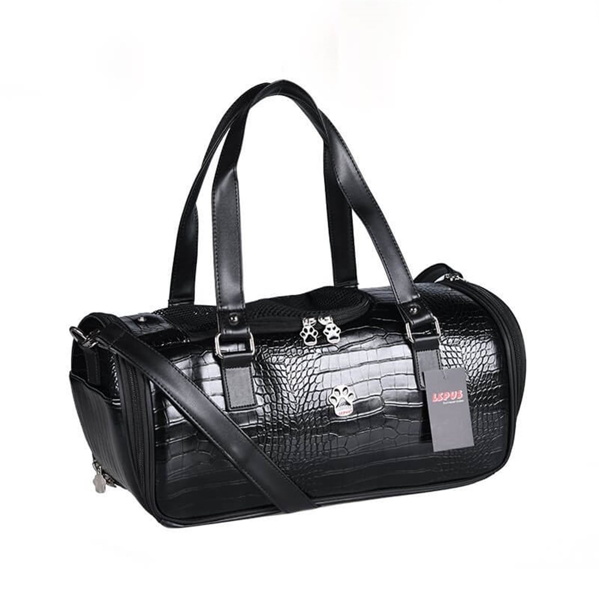 Lepus Duffle Bag Siyah Kedi Köpek Taşıma Çantası