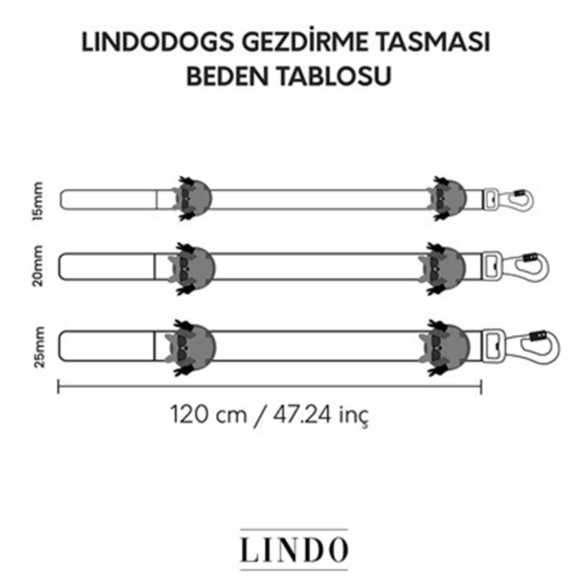 Lindo Reindeer Köpek GezdirmeTasması Medium